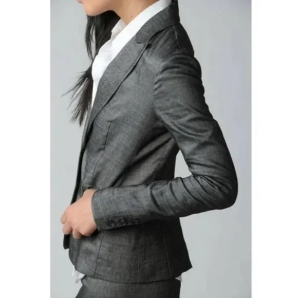 Theory Nichelle Broadway Wool Blend Blazer Jacket Coat Size 0 - Picture 14 of 15